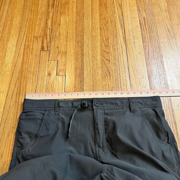 Prana Pants Mens 40 STRETCH ZION II Regular Fit Cargo Stretch Hiking Gray - Picture 9 of 12